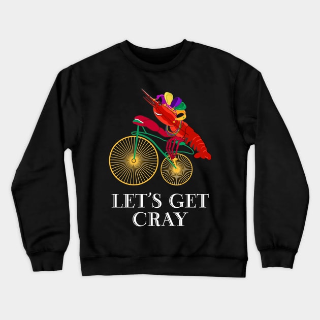 Lobster Crayfish Mardi Gras 2019 Funny Crewneck Sweatshirt by Dunnhlpp